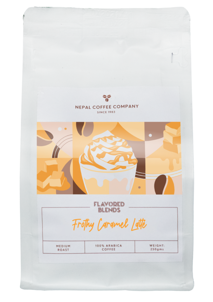 Flavored Blends Ground –  Frothy Caramel Latte